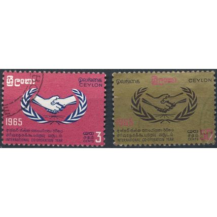 International Co-operation Year - Ceylon 1965 - F H - SG 507/8