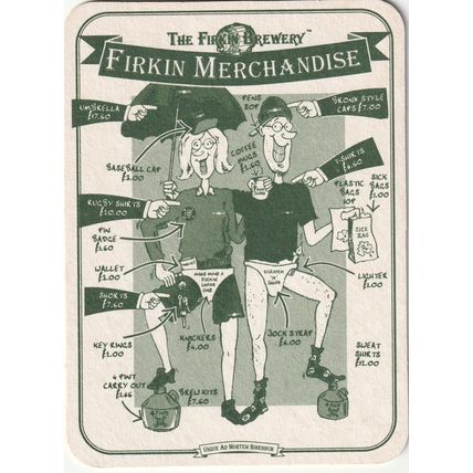 BEER MAT - FIRKIN BREWERY - FARRIER FIRKIN - (Cat 140) - (1997)