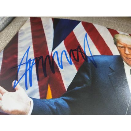 Signed, 16"x12" Photo, Donald Trump (45th & 47th President of the US) + COA