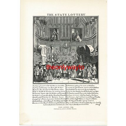 State Lottery 1739, Book Illustration (Print), 1903