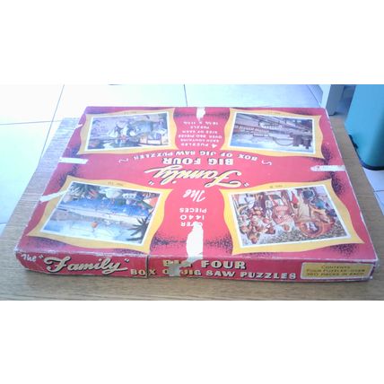 THE "FAMILY" BIG FOUR BOX OF JIG SAW PUZZLES (360+ Pieces Each)