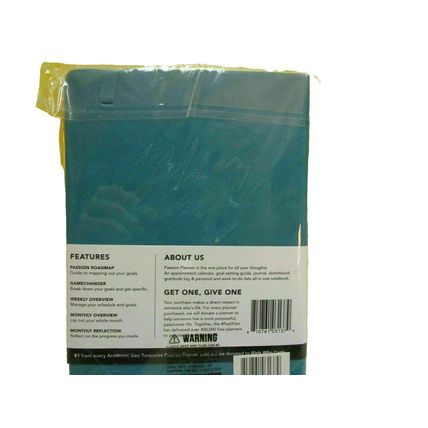 Brand New Passion Planner Geo Turquoise Academic Year 2020-2021 5.8 x 8.3 Inches