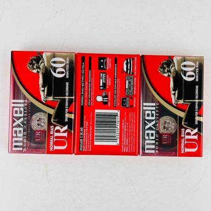 Maxell Normal Bias UR 60 Minute Audio Cassette Tape IEC Type 1 Normal NEW