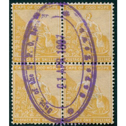 Cape of Good Hope 1897 'Supt. of the T.P.O. Branch / Cape Town' postmark