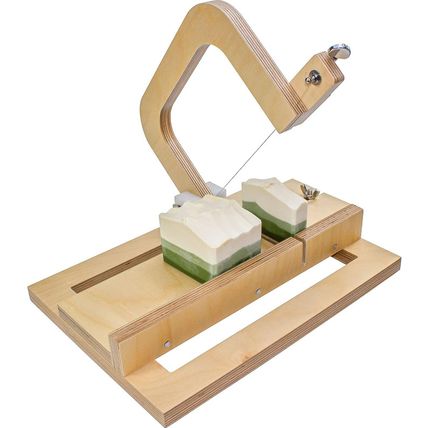 Wooden Soap Cutter for Soap Making Supplies Adjustable Wire Slicer Cutting Tool
