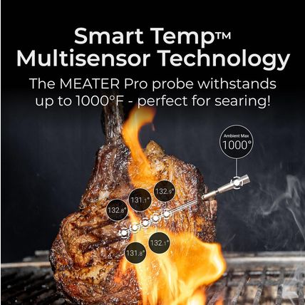 MEATER Pro XL: Wireless Smart Meat Thermometer | 4 Multi-Sensor Probes | Bluetoo