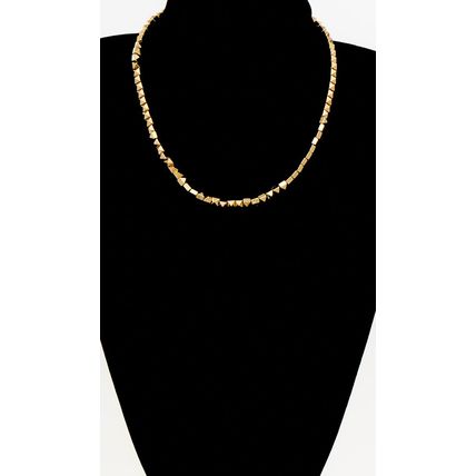 AllSaints Gold Plated Pyramid Links Necklace - NEW (RARE & COLLECT)