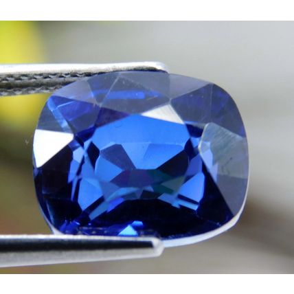 8.40 Ct Natural Blue Benitoite Cushion Arkansas Gemstone Top Quality