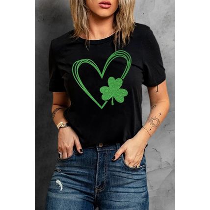 Black Clover Heart Shaped Graphic Tee