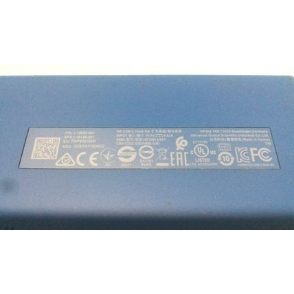 HP L13899-001 USB-C Dock G4 Docking Station for EliteBook 830 840 w/ AC Adapter