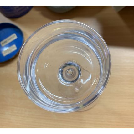 WEDGWOOD GLASS CANDLE HOLDER 5.5" TALL (P4)
