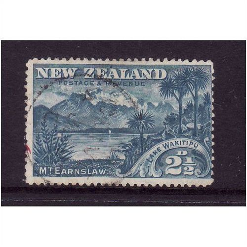 NEW ZEALAND 1898 SG249 2 1/2d SKY BLUE WAKITIPU FINE USED