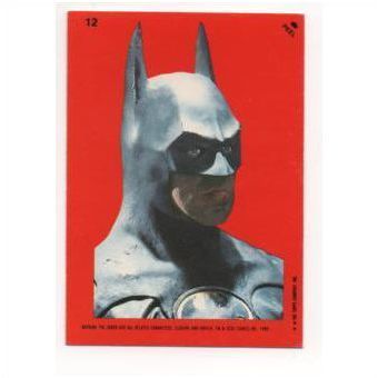 1989 Topps Batman the Movie trading card peel off sticker, puzzle back #12