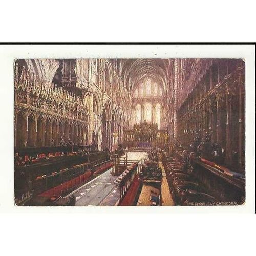 7228 ELY Cathedral Choir Tuck Oilette Postcard
