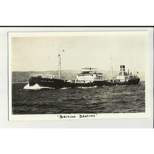 British Tanker Co. MV BRITISH DESTINY Postcard by Nautical Photo Agency