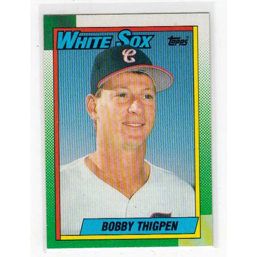 1990 Topps Bobby Thigpen baseball card #255 – White Sox