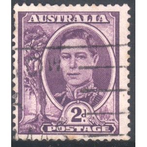 Australia stamps 1942 - SG 205 - 2d purple - King George V1 - used