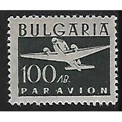 Mi 546 (**): 100 L. slate-green Airmail Definitive Stamp: Aeroplane.