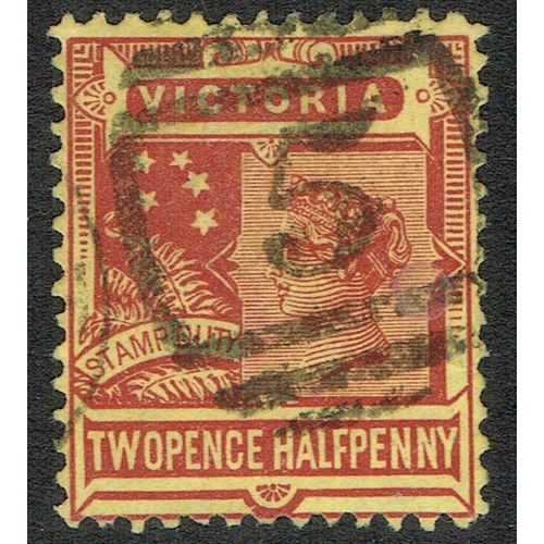 Victoria 1886 2 ½d Brown Red on Yellow SG315a FU