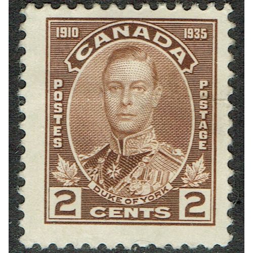 Canada 1935 Silver Jubilee 2c Brown SG336 MM