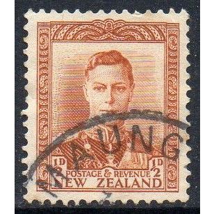 New Zealand 1941 Definitive ½d Brown Used