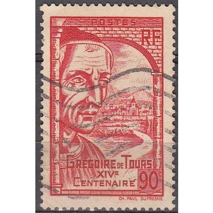 France 1939 Michel 454 O Cote (2008) 0.80 € Grégoire de Tours