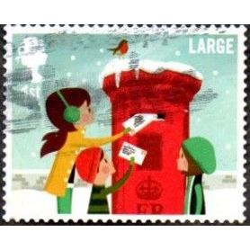 2014 Christmas 1st Large. Posting Christmas Cards. S Ad/DCut Fine Used Off Paper