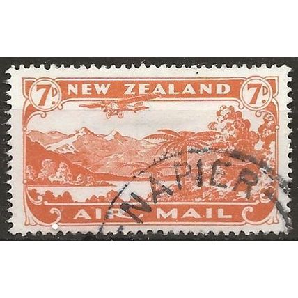 New Zealand 1931 SG550 7d Brown-Orange AIRMAIL Fine Used ..
