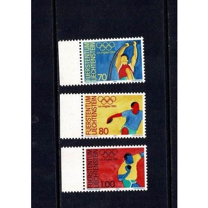 LIECHTENSTEIN 1984 OLYMPIC GAMES LOS ANGELES SET OF 3 MINT NEVER HINGED MNH