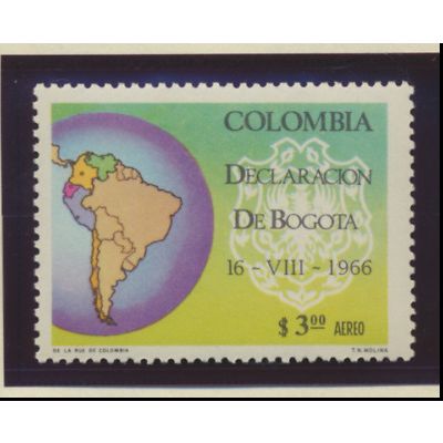 Colombia Stamp Scott #C488, Mint Hinged