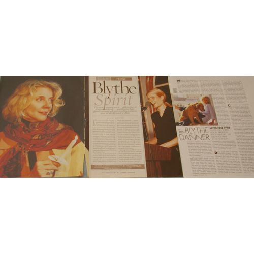 BLYTHE DANNER 30x Clippings 1986-recent