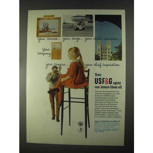 1967 USF&G Insurance Ad - Your Canvas, Your Cargo