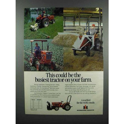 1983 International Harvester 200 Series Tractor Ad