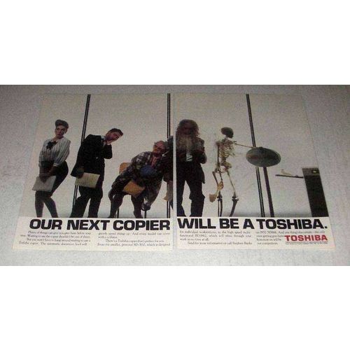 1986 Toshiba Copier Ad - Our Next Copier Will Be