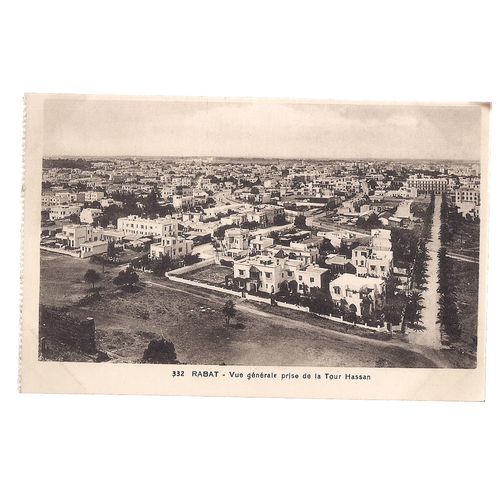 LA TOUR HASSAN , RABAT, MOROCCO unused vintage postcard, #
