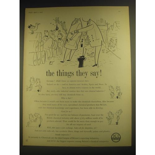 1958 ICI Imperial Chemical Industries Ad - Germany?