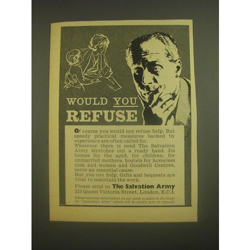 1962 The Salvation Army Ad - Would you refuse