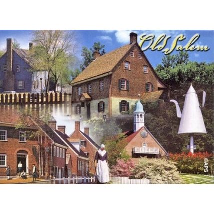 Old Salem North Carolina Fridge Magnet