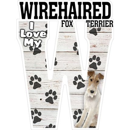 I Love My Wirehaired Fox Terrier Fridge Magnet