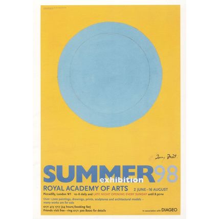 Royal Academy Of Arts London Gallery 1998 Exhibition Advertising Postcard