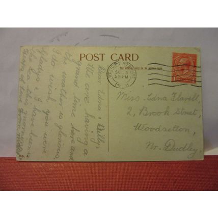 OLD PIER, WESTON-SUPER-MARE, SOMERSET used antique postcard RP 1928 pm #