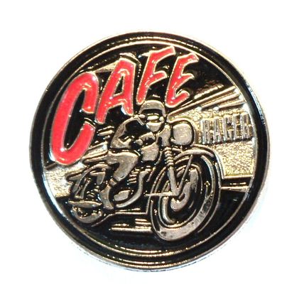 Classic 1960's Cafe Racer British Motorbike Ton Up Boy Metal TT Motorcycle Badge