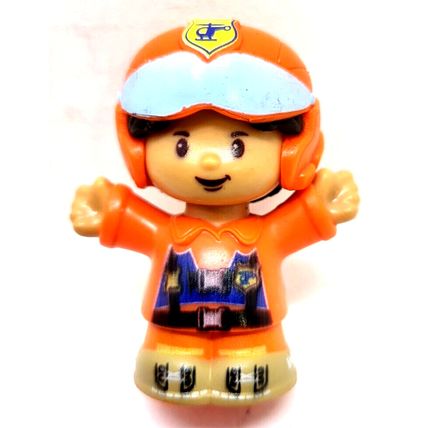 Fisher-Price Little People Orange Jeep Truck Help A Friend Racing 2017 (G4)