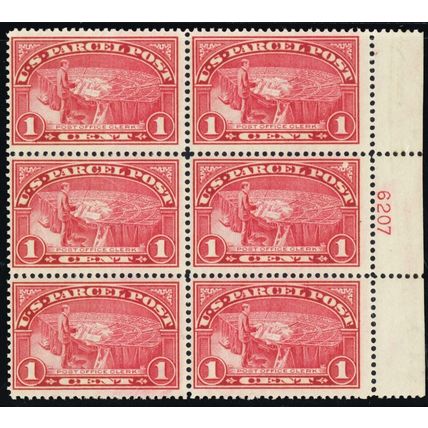 Q1, Mint NH ¢ Plate Block of Six SCV $175.00 * Stuart Katz