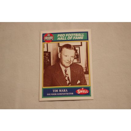 Tim Mara 1990 Swell Pro Football Hall of Fame NO. 12