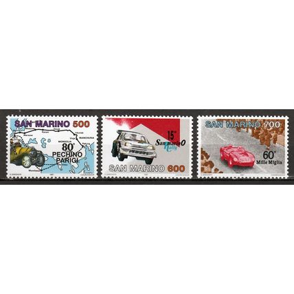 San Marino mi 1356,1358 Raceauto,s postfris