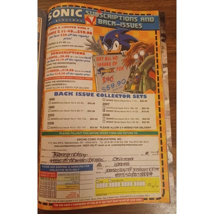 Comic Book: Sonic The Hedgehog #207 / Very Good!