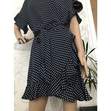 Milk and honey polka dot dress women size 8