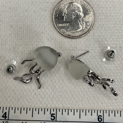 Jellyfish Stud Earrings Sea Life #889