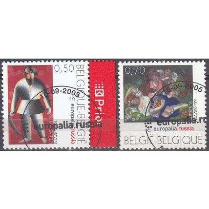 Belgique 2005 Michel 3478 - 3479 O Cote (2008) 2.00 € Europalia Russie